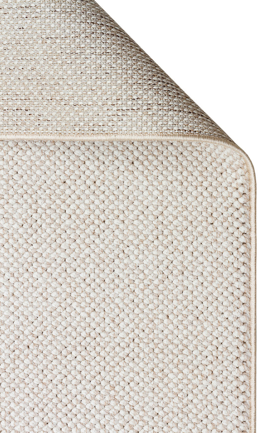 Budva Plain Beige Yumuşak Bukle Dokulu Hav Toz Vermeyen Kesme Yolluk, Koridor, Mutfak,Salon Halısı