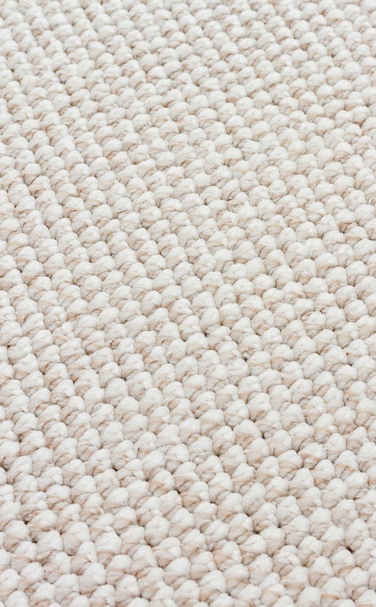 Budva Plain Beige Yumuşak Bukle Dokulu Hav Toz Vermeyen Kesme Yolluk, Koridor, Mutfak,Salon Halısı