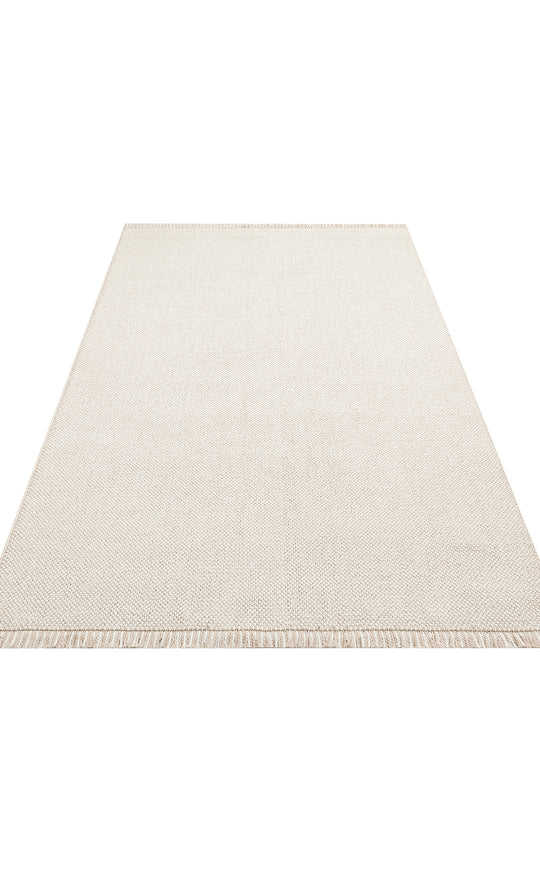 Budva Plain Beige Yumuşak Bukle Dokulu Hav Toz Vermeyen Kesme Yolluk, Koridor, Mutfak,Salon Halısı