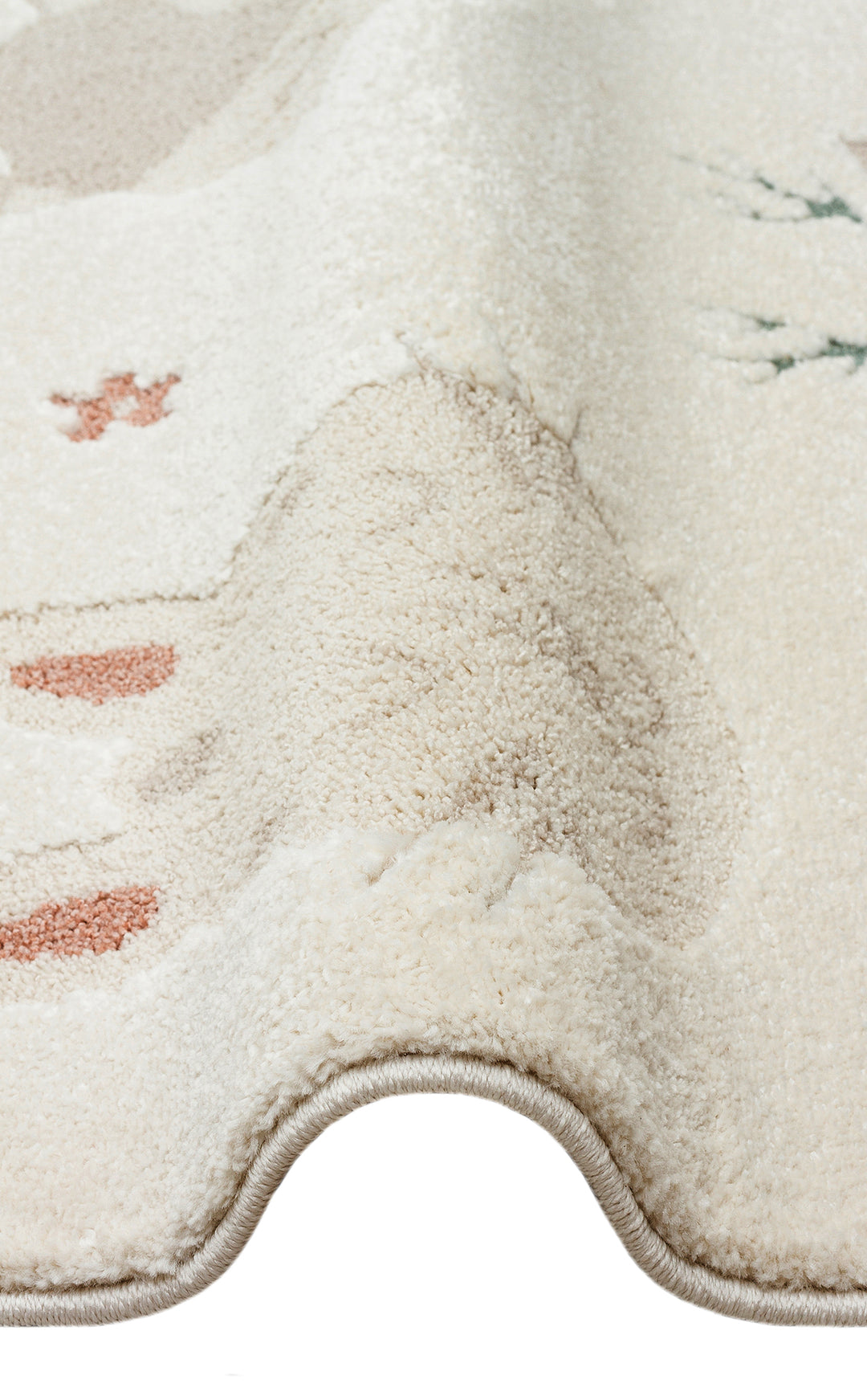 Zuma 04 cream multy Antialerjik Yapısıyla Özenle Üretilmiş Yıkanabilir Çocuk ve Bebek Halısı