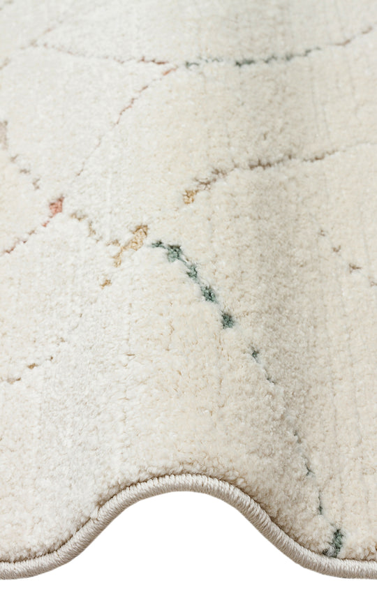 Zuma 05 cream multy Antialerjik Yapısıyla Özenle Üretilmiş Yıkanabilir Çocuk ve Bebek Halısı