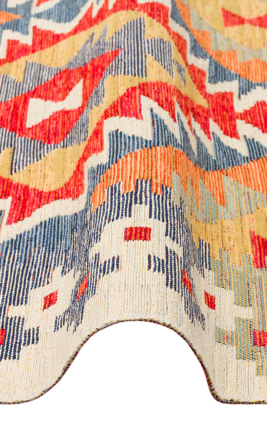 Ürgüp 09 Multy %100 Pamuk ile Üretilen Etnik Desenlere Sahip Yıkanabilir Çift Taraflı İnce Kilim