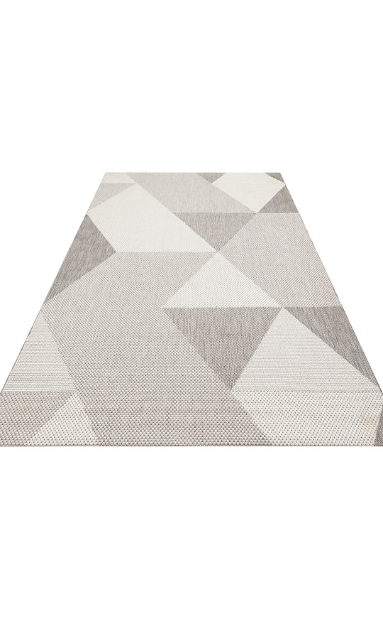 Samos 03 Grey Kaymaz Tabanlı Makine de Yıkanabilir, Silinebilir Mutfak Halısı Sisal Kilim