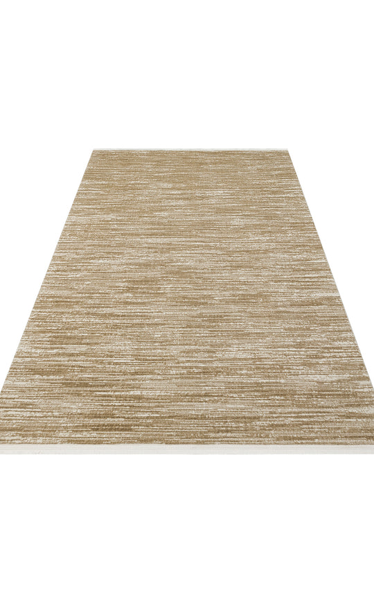 Prisma 19 Beige Hav Toz Vermeyen Yumuşak Dokulu Sade Ve Şık Oturma Odası, Koridor Halısı