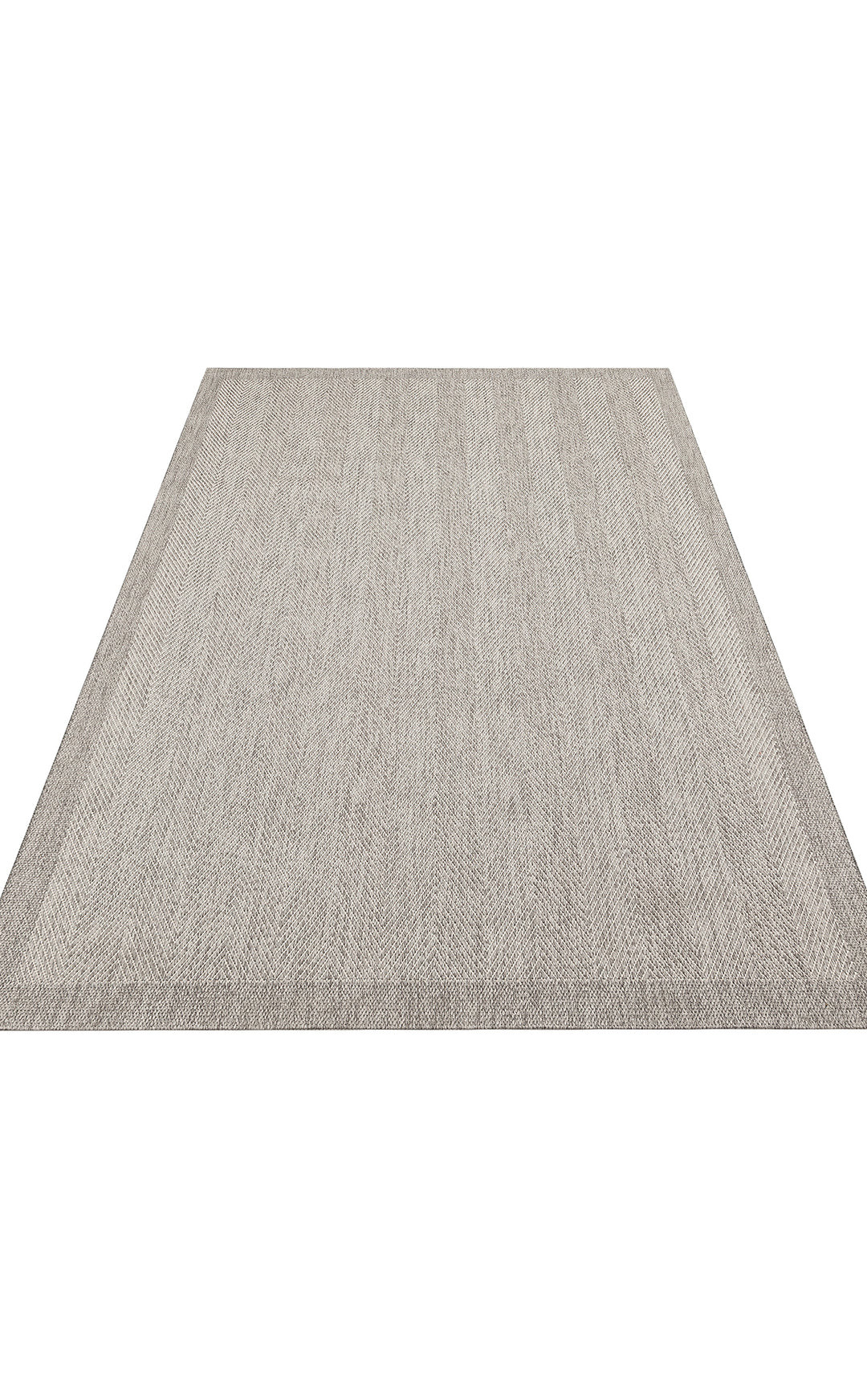 Samos 02 Grey Kaymaz Tabanlı Makine de Yıkanabilir, Silinebilir Mutfak Halısı Sisal Kilim