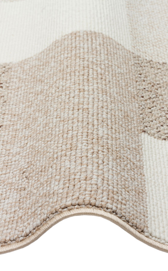 Budva 07 Beige Yumuşak Bukle Dokulu Hav Toz Vermeyen Kesme Yolluk, Koridor, Mutfak,Salon Halısı