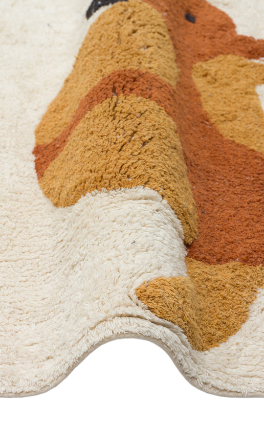 Candy Baby 08 %100 Pamuk Naturel Malzeme ile Üretilmiş Kaymaz Bebek Çocuk Halısı