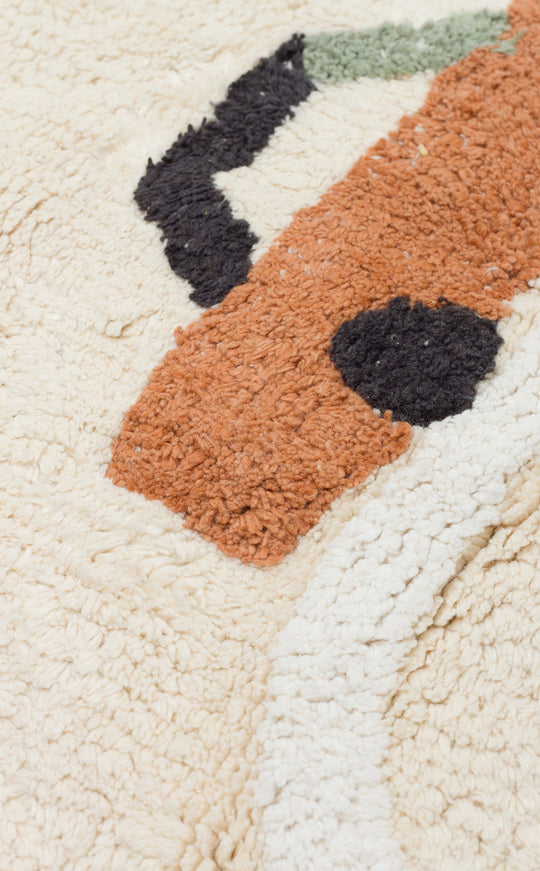 Candy Baby 09 %100 Pamuk Naturel Malzeme ile Üretilmiş Kaymaz Bebek Çocuk Halısı