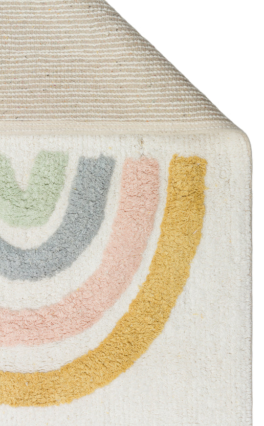 Candy Baby 10 %100 Pamuk Naturel Malzeme ile Üretilmiş Kaymaz Bebek Çocuk Halısı