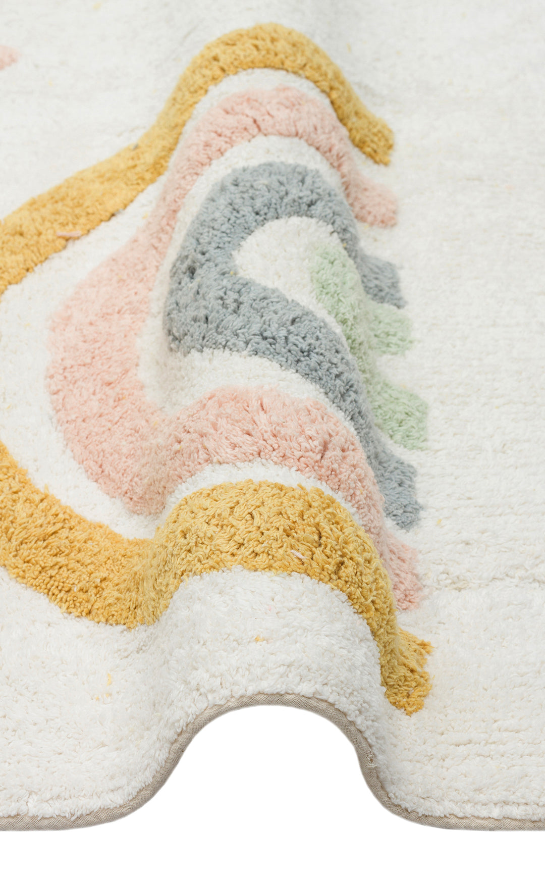 Candy Baby 10 %100 Pamuk Naturel Malzeme ile Üretilmiş Kaymaz Bebek Çocuk Halısı