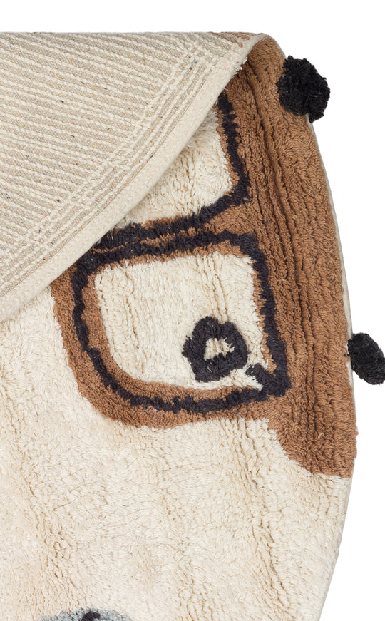 Candy Baby 15 %100 Pamuk Naturel Malzeme ile Üretilmiş Kaymaz Bebek Çocuk Halısı