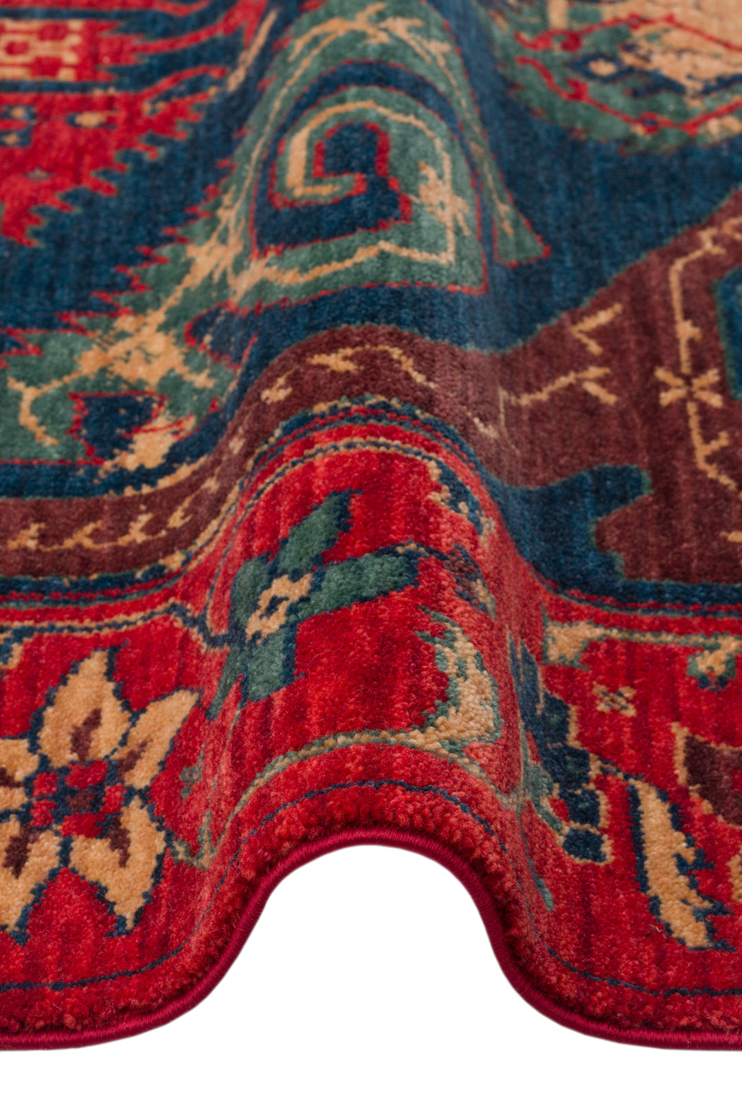 Rustik 05 Red Vintage Doğal Yün ile Özel Tezgahlarda El Dokuma Teknikleri ile Üretilen Salon Halısı