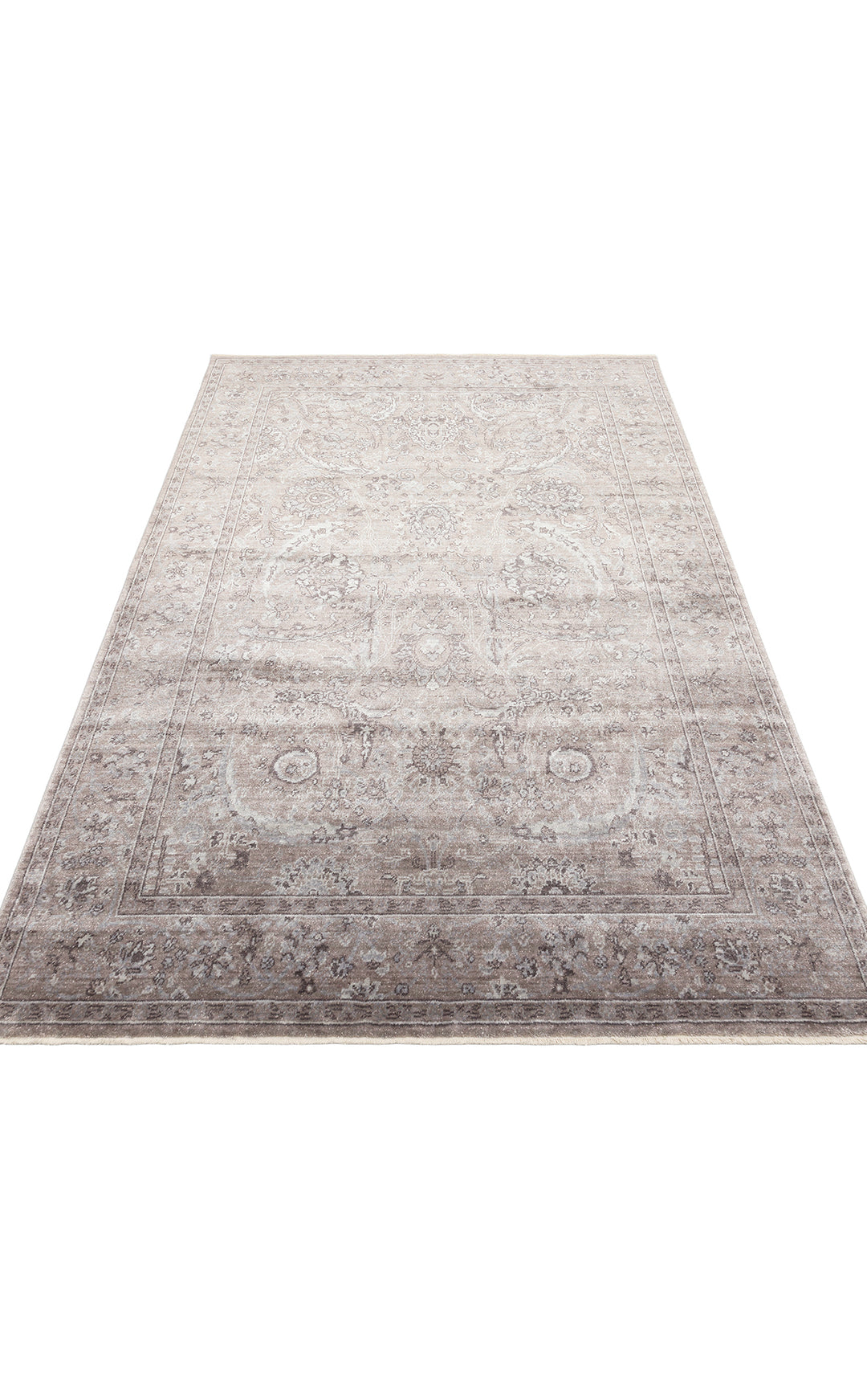 Pera 07 Smoke Grey Uşaklı Kadınların Yoğun El Emeği ile Dokunan Soyut Desenli, Salon Halısı