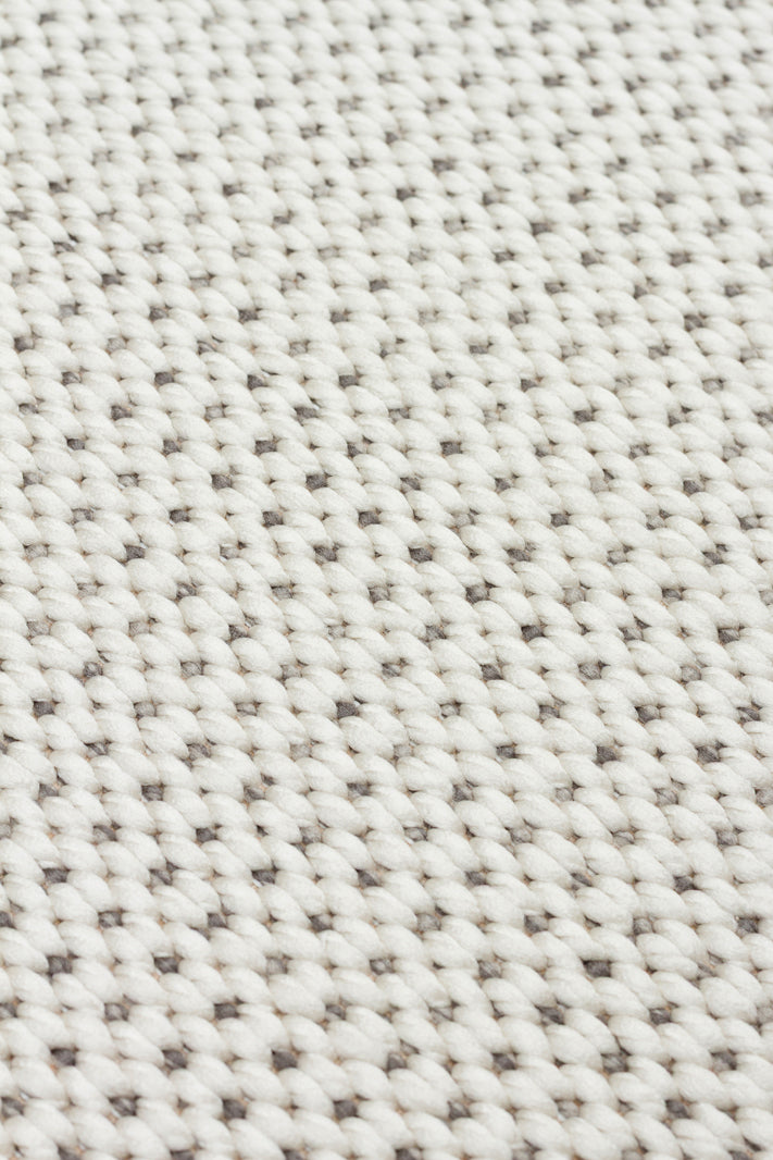 Samos 04 Grey Kaymaz Tabanlı Makine de Yıkanabilir, Silinebilir Mutfak Halısı Sisal Kilim