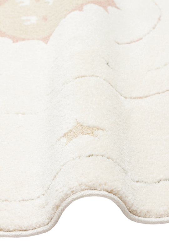 Zuma 02 cream multy Antialerjik Yapısıyla Özenle Üretilmiş Yıkanabilir Çocuk ve Bebek Halısı