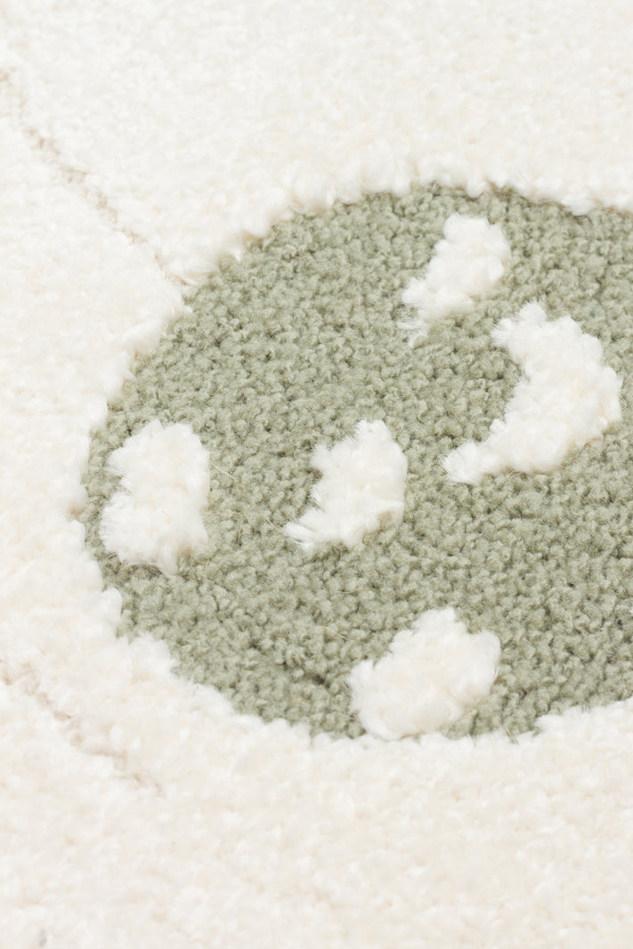 Zuma 02 cream multy Antialerjik Yapısıyla Özenle Üretilmiş Yıkanabilir Çocuk ve Bebek Halısı