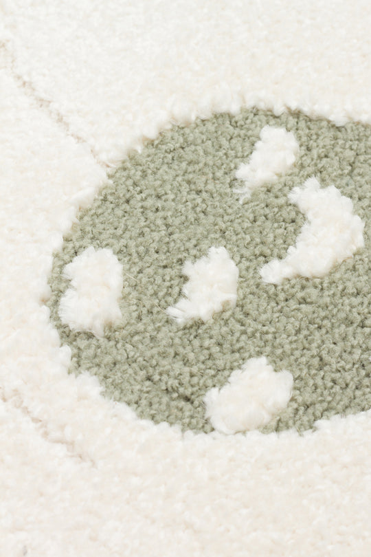 Zuma 02 cream multy Antialerjik Yapısıyla Özenle Üretilmiş Yıkanabilir Çocuk ve Bebek Halısı