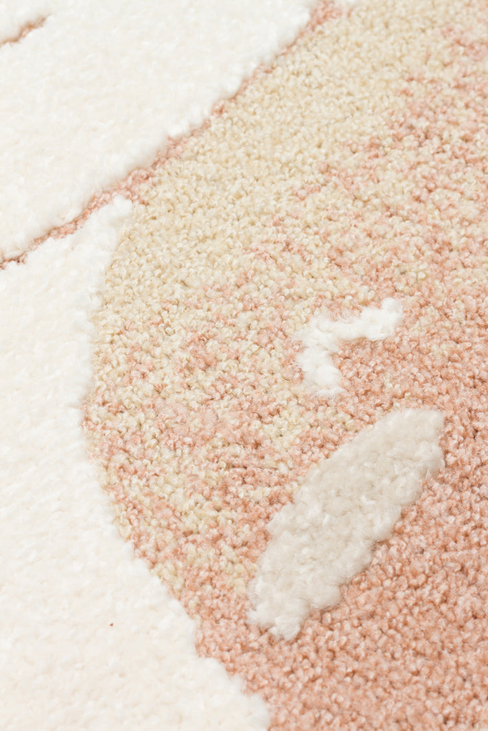 Zuma 02 cream multy Antialerjik Yapısıyla Özenle Üretilmiş Yıkanabilir Çocuk ve Bebek Halısı