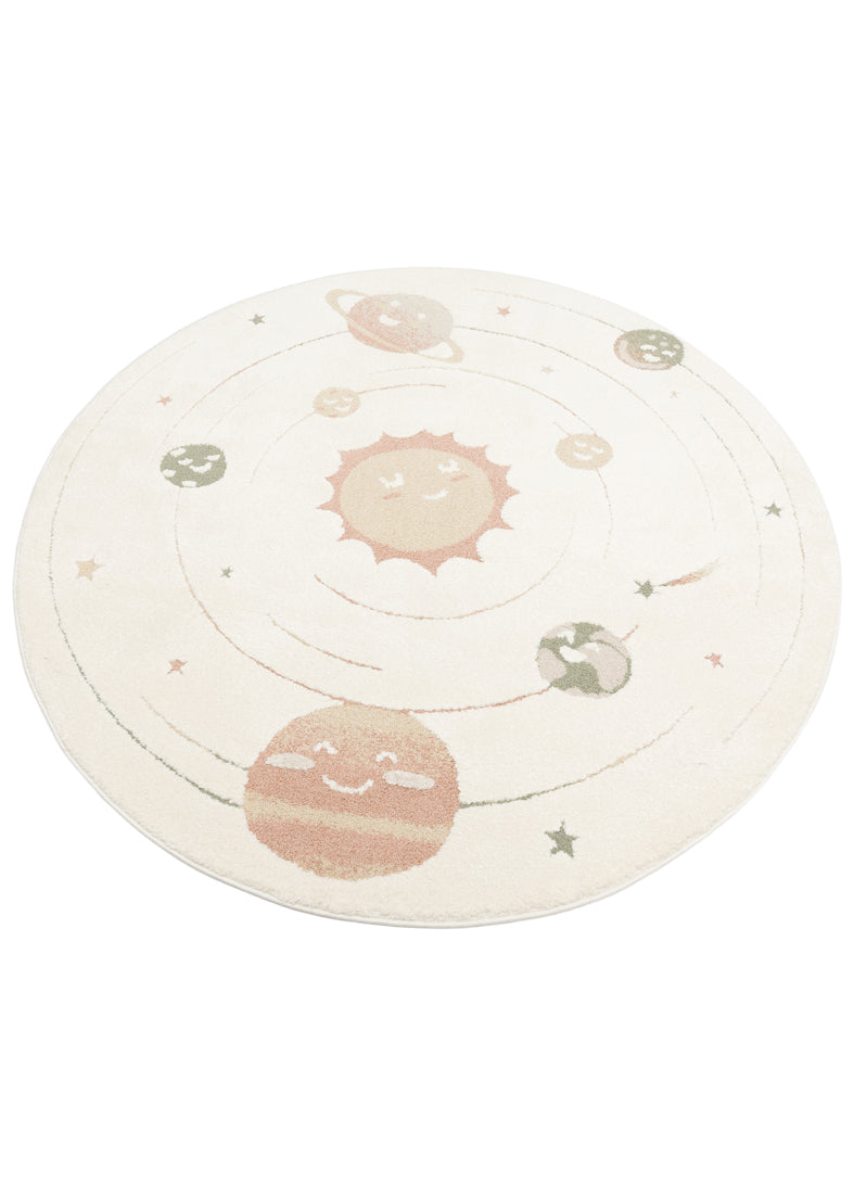 Zuma 02 cream multy Antialerjik Yapısıyla Özenle Üretilmiş Yıkanabilir Çocuk ve Bebek Halısı