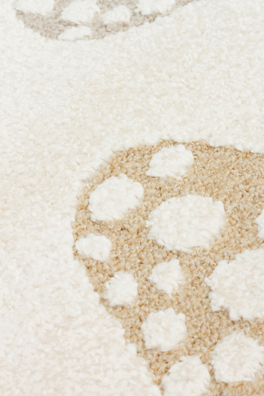 Zuma 03 cream multy Antialerjik Yapısıyla Özenle Üretilmiş Yıkanabilir Çocuk ve Bebek Halısı