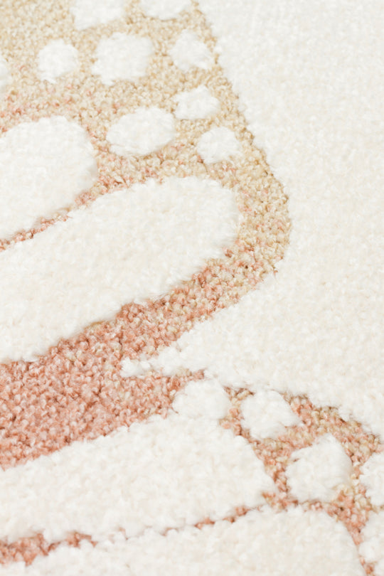 Zuma 03 cream multy Antialerjik Yapısıyla Özenle Üretilmiş Yıkanabilir Çocuk ve Bebek Halısı