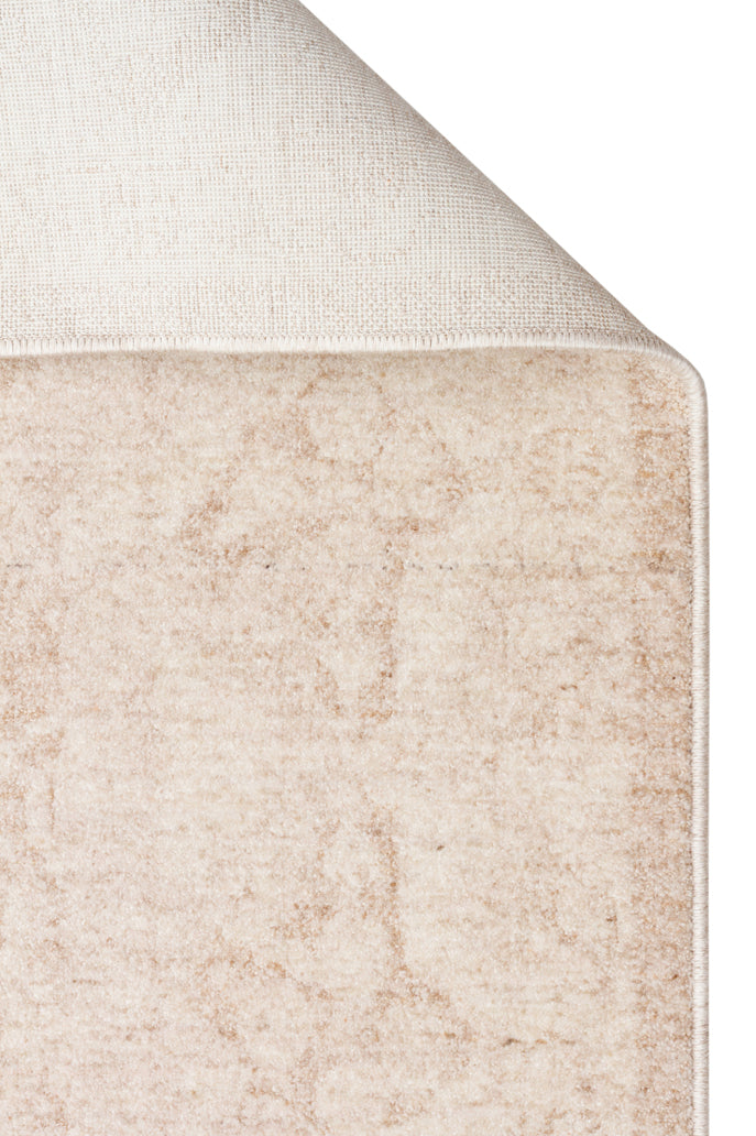 Harmoni 01 Cream Vintage Eskitme Desenli Yumuşak Dokulu Şık Mutfak Koridor Salon Halısı