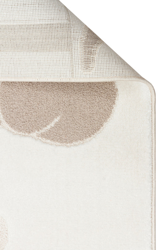 MiniZoo 03 Cream Beige Pastel Renklere Sahip Hayvan Figürlü Bebek ve Çocuk Odası Halısı