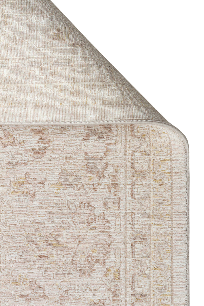 Kyoto 02 Beige Cream Klasik Desenlere Sahip Sık Dokuma Yüksek Kalite Oturma Odası Salon Halısı