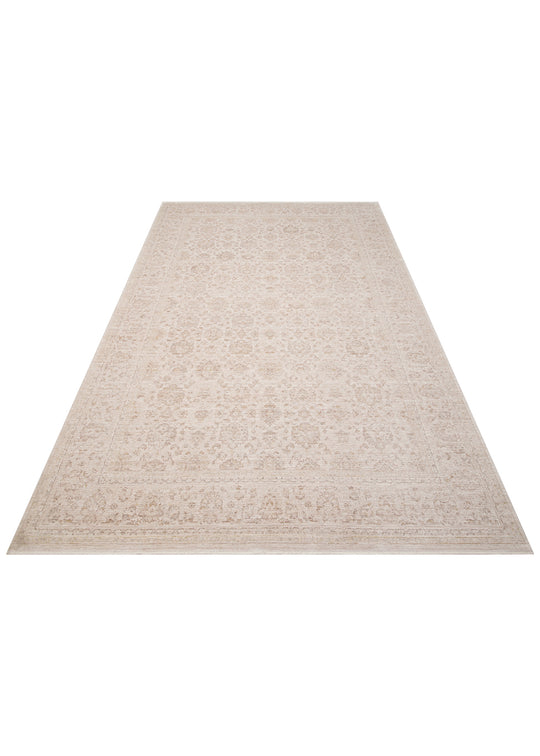 Kyoto 02 Beige Cream Klasik Desenlere Sahip Sık Dokuma Yüksek Kalite Oturma Odası Salon Halısı