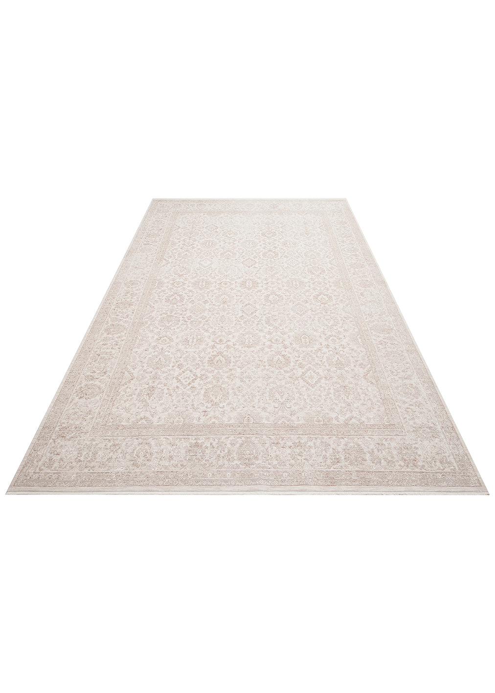 Kyoto 03 Cream Beige Klasik Desenlere Sahip Sık Dokuma Yüksek Kalite Oturma Odası Salon Halısı