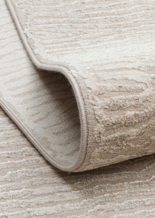 Kyoto 04 Beige Klasik Desenlere Sahip Sık Dokuma Yüksek Kalite Oturma Odası Salon Halısı