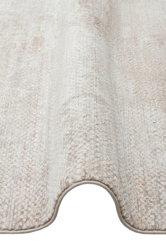 Kyoto 05 Beige Grey Klasik Desenlere Sahip Sık Dokuma Yüksek Kalite Oturma Odası Salon Halısı
