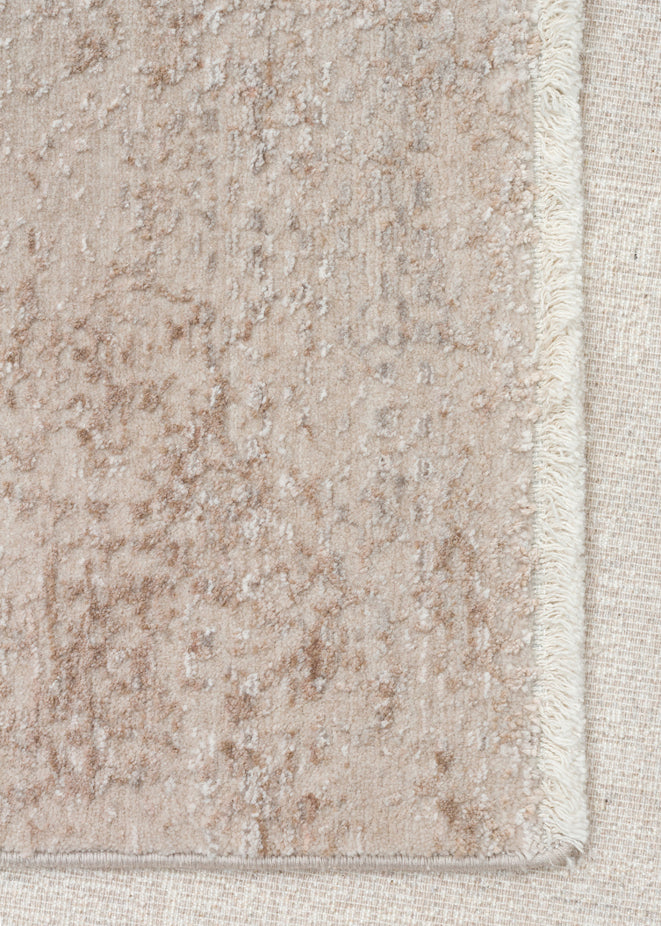 Kyoto 05 Beige Grey Klasik Desenlere Sahip Sık Dokuma Yüksek Kalite Oturma Odası Salon Halısı