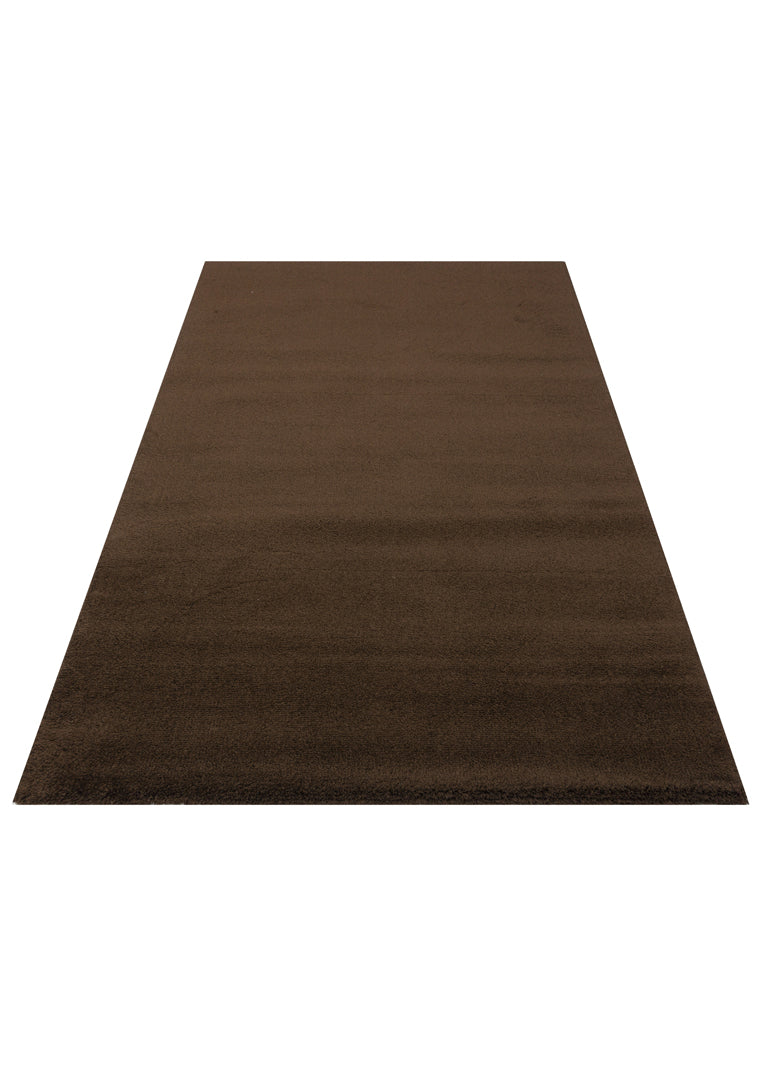 Soft Kahve Kolay Kullanımlı Hav Toz Vermez Yumuşak Dokulu Modern Pofuduk Halı