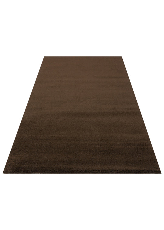 Soft Kahve Kolay Kullanımlı Hav Toz Vermez Yumuşak Dokulu Modern Pofuduk Halı