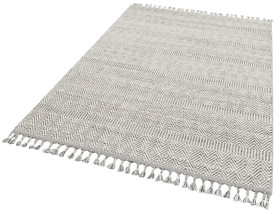 Lion 01 Grey Hasır Dokulu Bukle Dokumasıyla Hav Toz Vermez Modern Makine Halısı