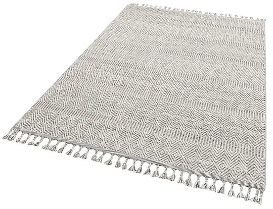 Lion 01 Grey Hasır Dokulu Bukle Dokumasıyla Hav Toz Vermez Modern Makine Halısı