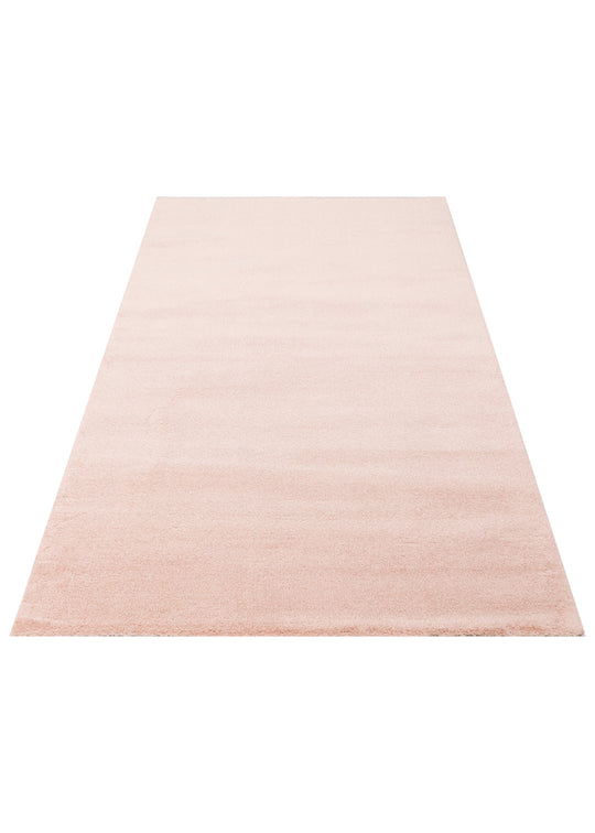 Soft Pembe Kolay Kullanımlı Hav Toz Vermez Yumuşak Dokulu Modern Pofuduk Halı