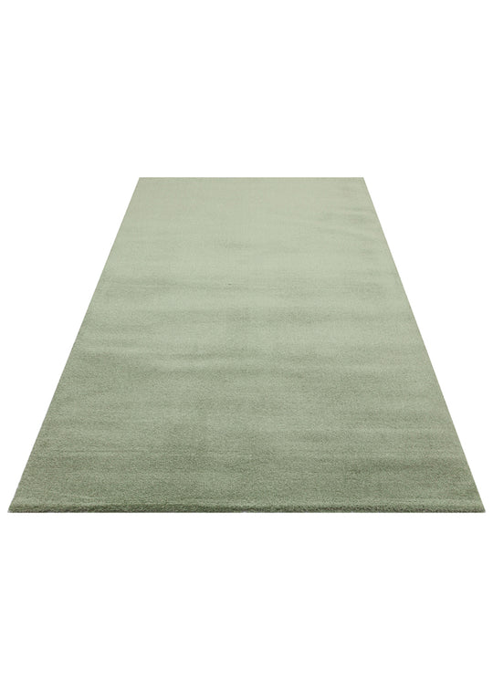 Soft Yeşil Kolay Kullanımlı Hav Toz Vermez Yumuşak Dokulu Modern Pofuduk Halı