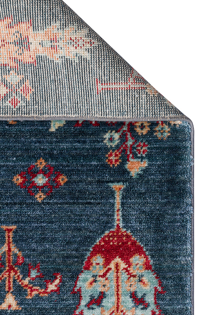Milas 08 Navy Bambu Halı