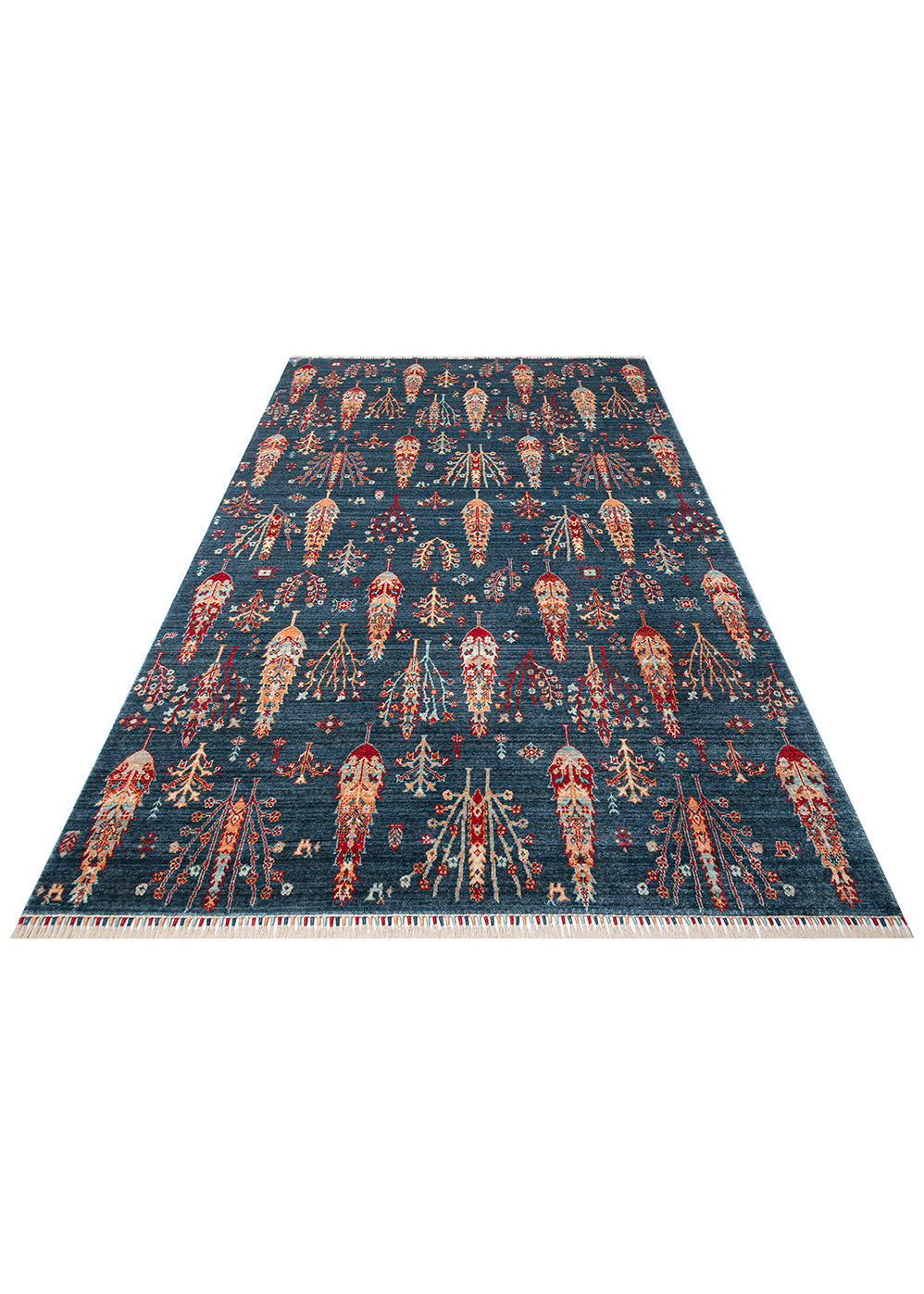 Milas 08 Navy Bambu Halı