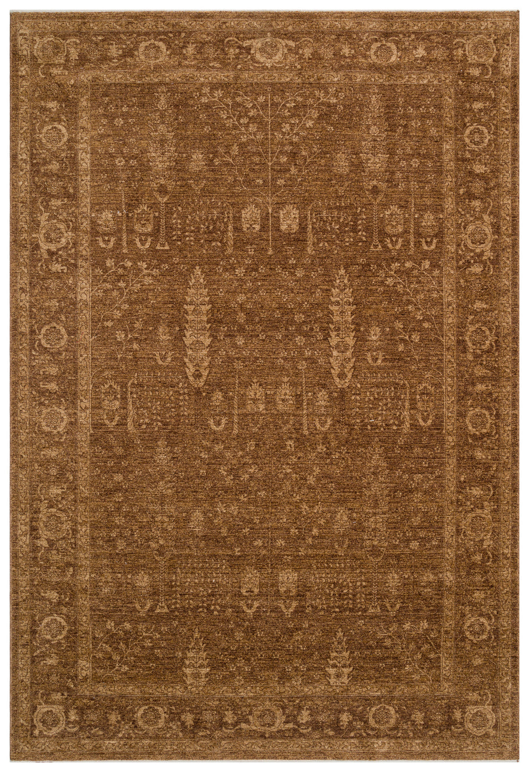 Harmoni 03 Beige Vintage Eskitme Desenli Salon Halısı