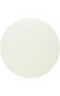 Soft White Yuvarlak Halı Kolay Kullanımlı Hav Toz Vermez Yumuşak Dokulu Modern Pofuduk Halı