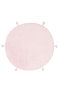 Candy Baby Plain Q Powder %100 Pamuk Naturel Malzeme ile Üretilmiş Kaymaz Bebek Yuvarlak Çocuk Halısı