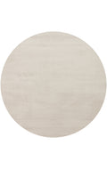 Soft Dark Stone Yuvarlak Halı Kolay Kullanımlı Hav Toz Vermez Yumuşak Dokulu Modern Pofuduk Halı