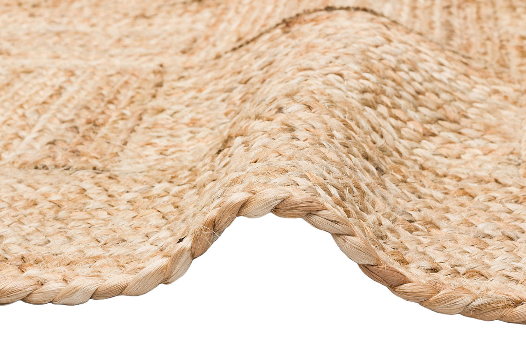 Maldiv 06 Natural Jüt %100 El Dokuma Hasır Halı Antre, Hol, Balkon, Oturma Odası Halısı