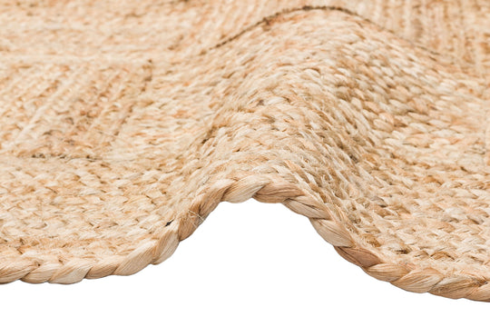 Maldiv 06 Natural Jüt %100 El Dokuma Hasır Halı Antre, Hol, Balkon, Oturma Odası Halısı
