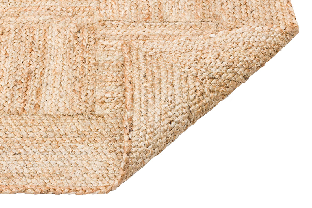 Maldiv 06 Natural Jüt %100 El Dokuma Hasır Halı Antre, Hol, Balkon, Oturma Odası Halısı