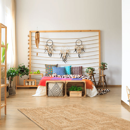 Maldiv 06 Natural Jüt %100 El Dokuma Hasır Halı Antre, Hol, Balkon, Oturma Odası Halısı