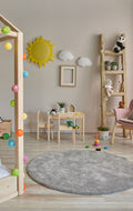 Soft Grey Kolay Kullanımlı Hav Toz Vermez Yumuşak Dokulu Modern Pofuduk Halı